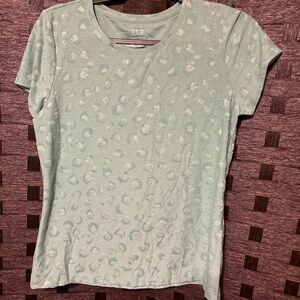 Apt 9 mint green cheetah print shirt